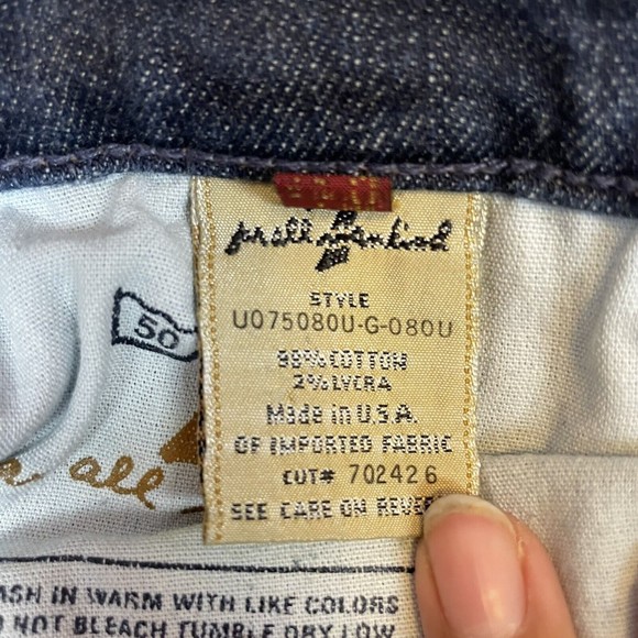 7 for All Mankind Dark Wash Mid Rise Bootcut Jeans Style U075080u 080u Sz 27 - Picture 5 of 11